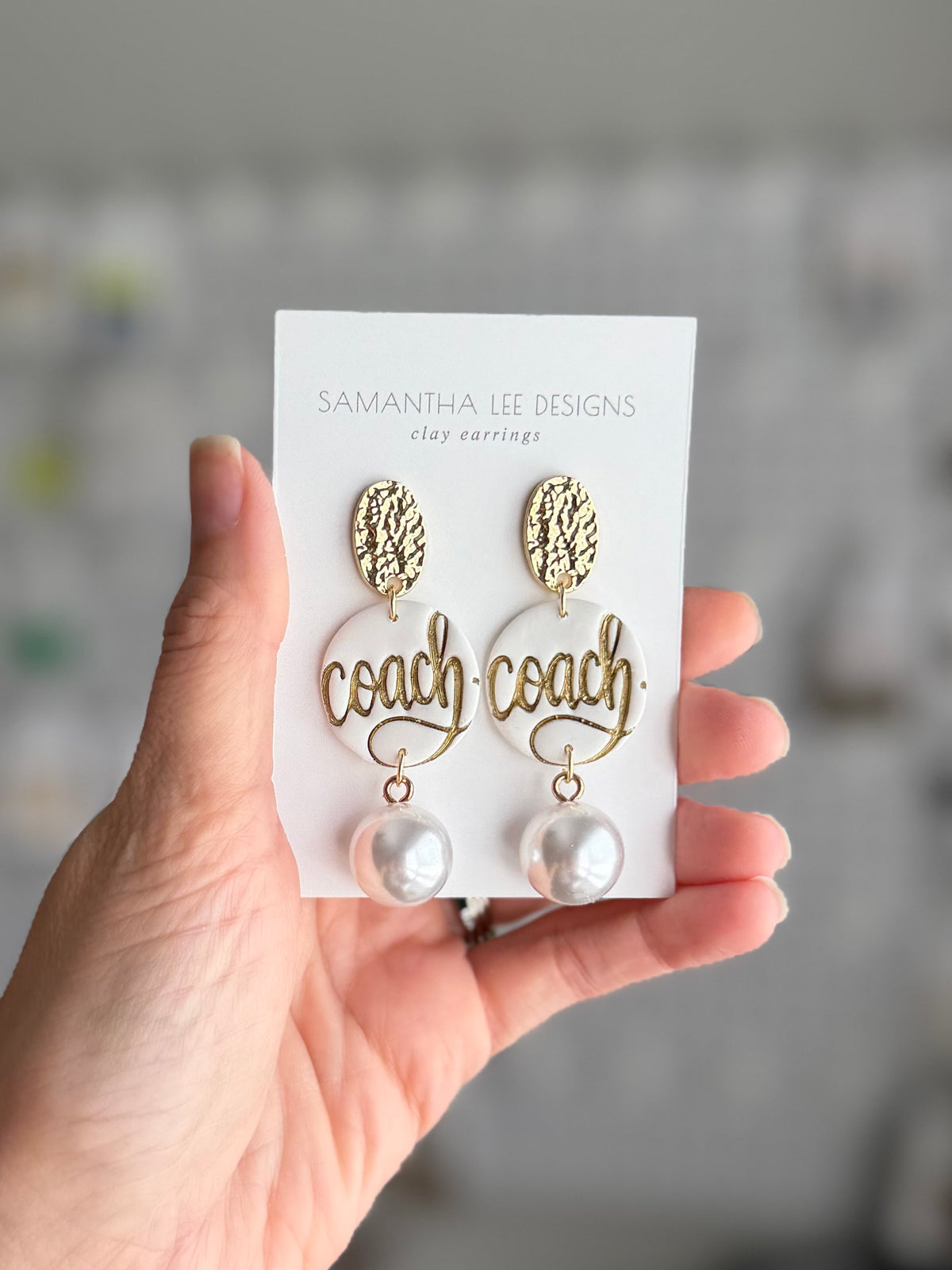 Coach Pearl Drop