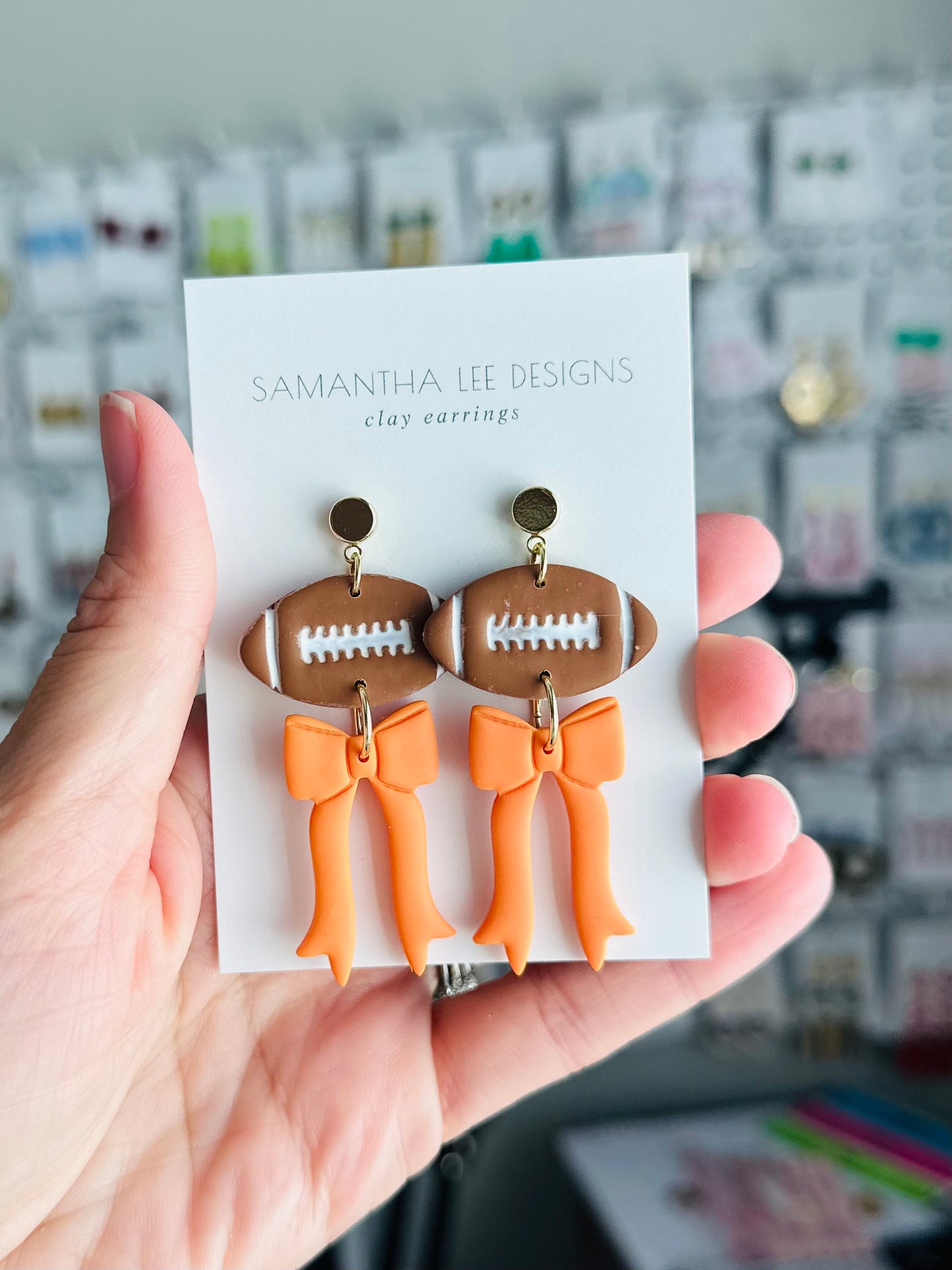 Football Bow Orange