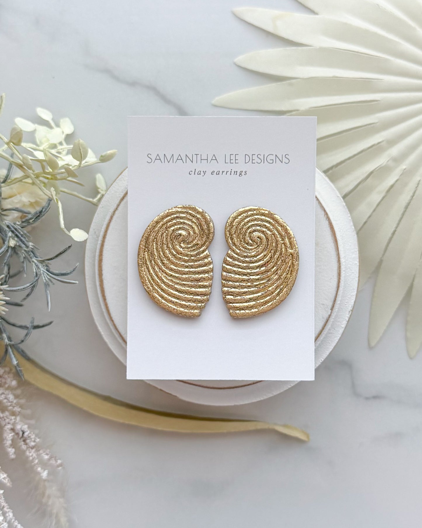 Large Shell Studs