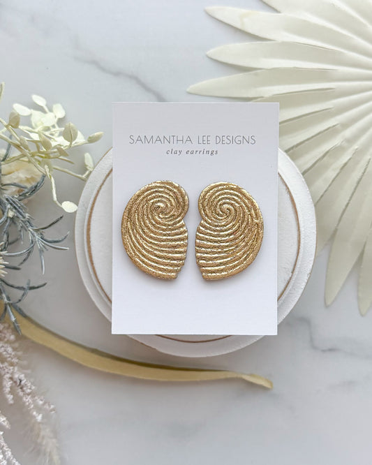 Large Shell Studs