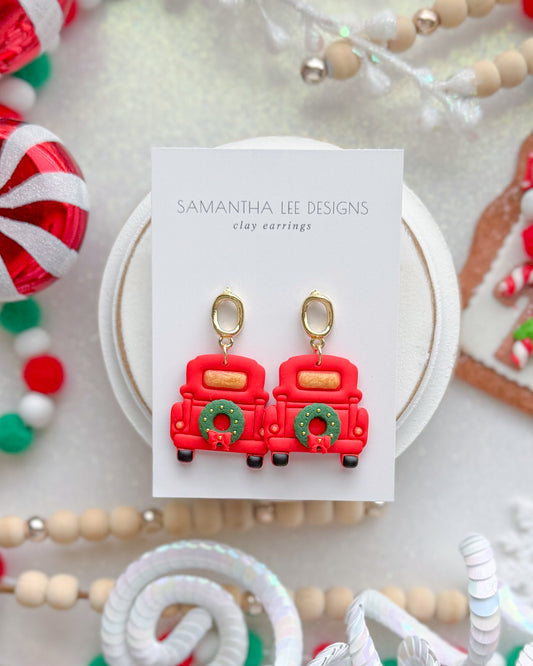 Red Christmas Truck