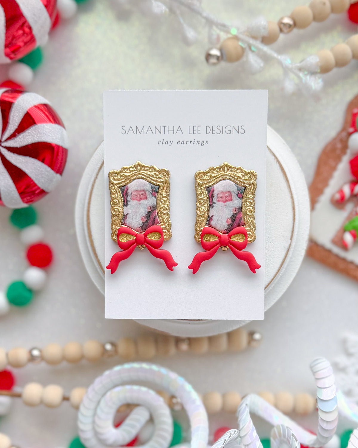 Santa’s Portrait Studs