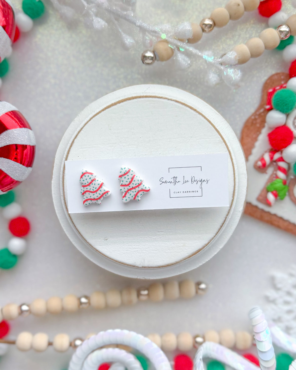 Christmas Cake Studs